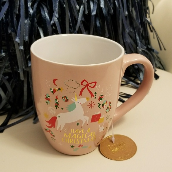 Unicorn Christmas gift mug - Picture 2 of 5